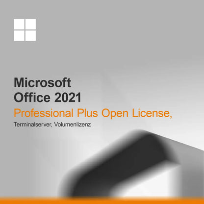 Microsoft Office 2021 Professional Plus Open License, Terminalserver, Volumenlizenz
